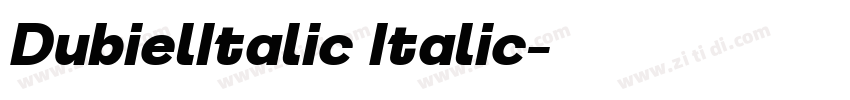 DubielItalic Italic字体转换